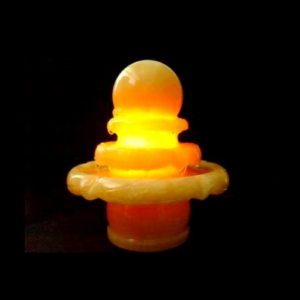 Illuminated 3-Tier Water Feature, designed with glowing plates stacked in a tiered formation, symbolizing the flow of wealth and prosperity. The warm amber lighting creates an inviting and auspicious ambiance, perfect for enhancing luck and positive energy in any space.