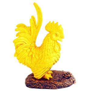 24K Gold Plated Rooster Figurine