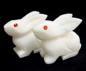 A Pair Of Auspicious Rabbits