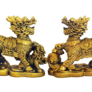 A Pair of Guardian Chi Lin for Protection and Good Fortune