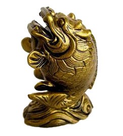 Auspicious Dragon Carp - Bronze