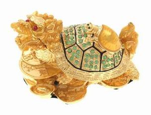 Bejeweled Dragon Tortoise Carrying A Child