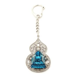 Bejeweled Medicine Buddha Wu Lou Amulet Keychain