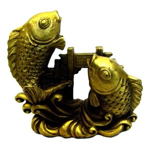 Bronze Double Carps Crossing Dragon Gate ( Special Offer )