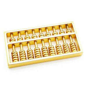 Golden Abacus for Financial Luck