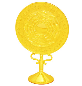 Golden Big Auspicious Fortune Mirror for Good Fortune