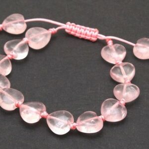 Heart Shape Rose Quartz Bracelet For True Love ( Special Offer )