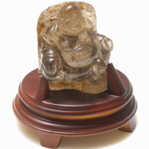 Natural Smoky Quartz Laughing Buddha