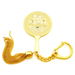 Precious Horse and Elephant Mirror Keychain for Big Career Success